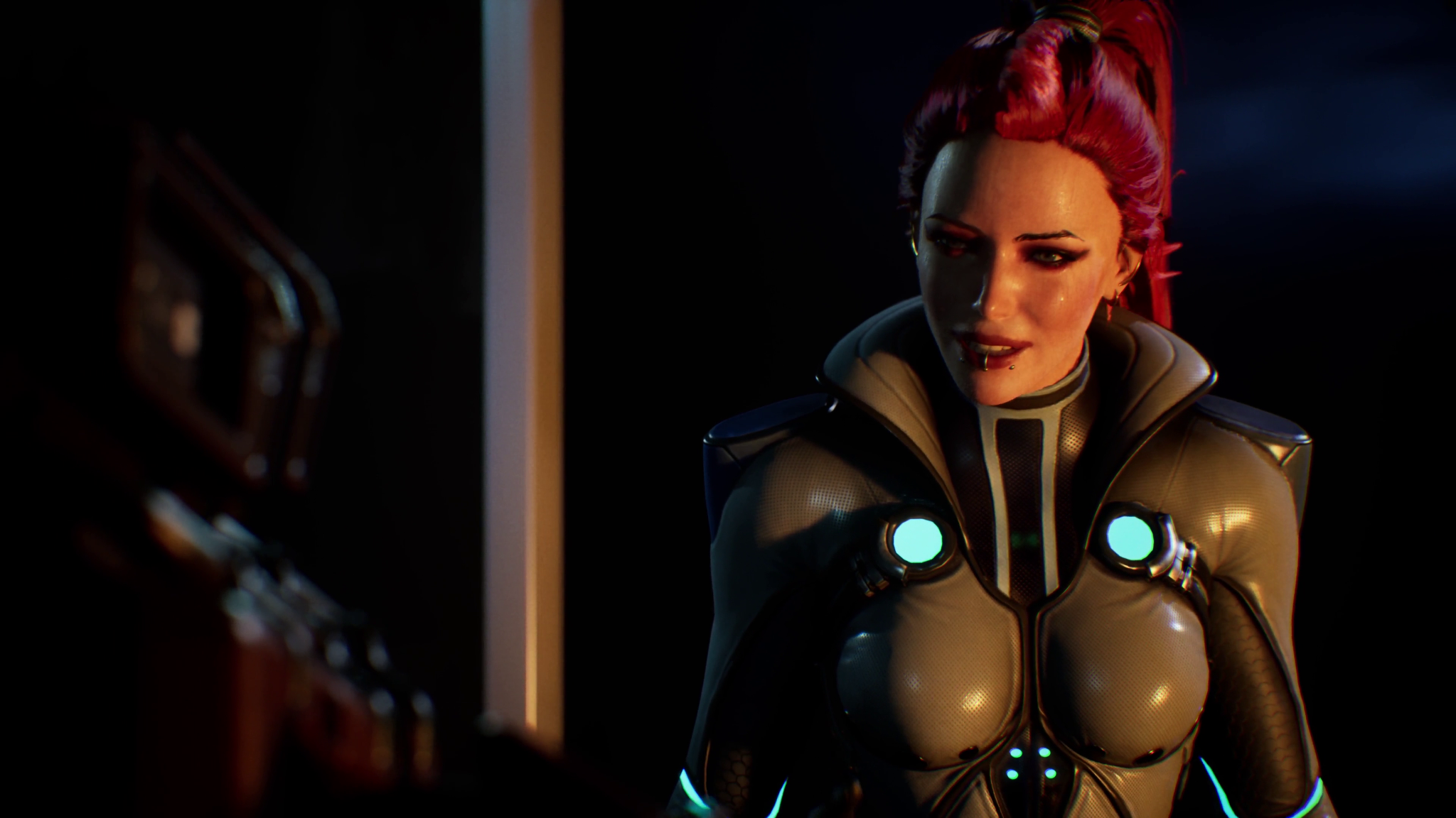 Aurora cinematic dialogue close-up